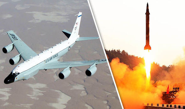 US spy plane scrambled amid fears North Korea is planning missile test TONIGHT
