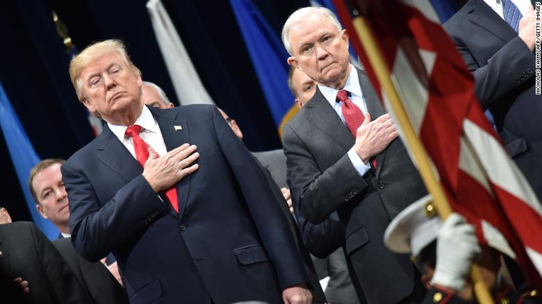 3 awkward pictures that tell you everything about how Donald Trump and Jeff Sessions feel about each other