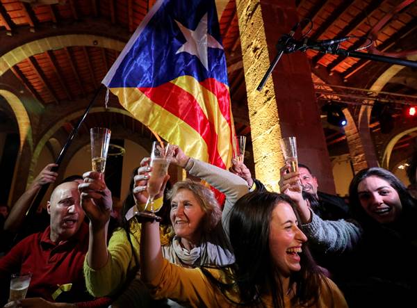 Catalan separatists win majority in election, in rebuke to Spain and EU