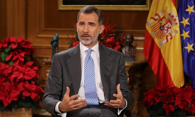 Spains king attempts to calm Catalonia crisis in Christmas speech