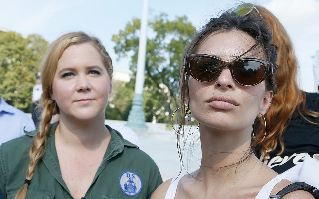 Amy Schumer and Emily Ratajkowski among 300 arrested in Kavanaugh protests