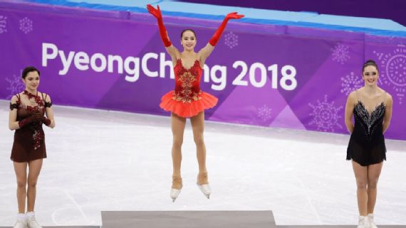 Alina Zagitova edges countrywoman Evgenia Medvedeva to win figure skating gold