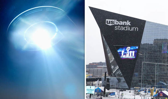 Have ALIENS buzzed the Superbowl? UFO seen in sky over U.S. Bank Stadium, Minneapolis