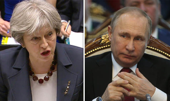 Russia’s top diplomats EXPELLED from UK as Theresa May turns up heat on Vladimir Putin