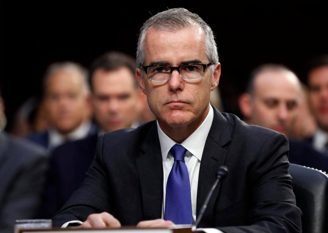 Former FBI deputy director Andrew McCabe fired two days before he planned to retire