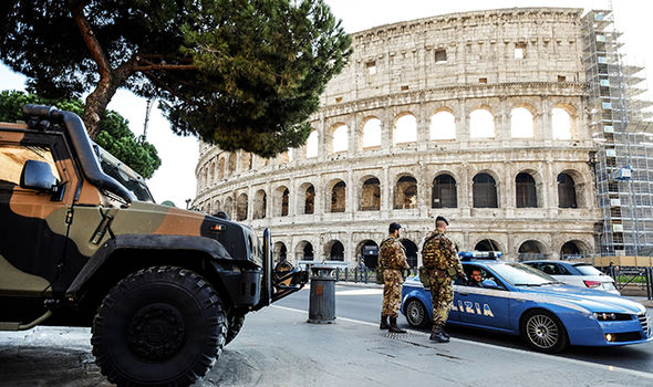 Rome terror fears: Bomb alert hours after military launch terrorist manhunt in capital