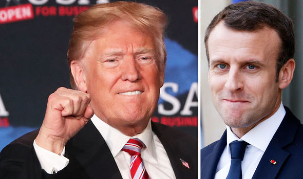 Emmanuel Macron SLAPPED DOWN by Donald Trump over claims he changed US policy in Syria