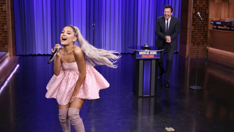 Ariana Grande Takes Over The Tonight Show, Announces New Album