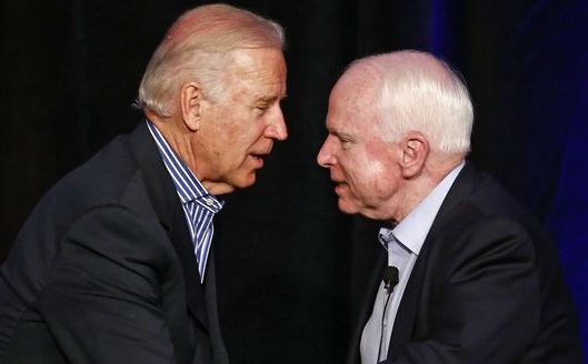 John McCain, battling brain cancer, tells Biden to stay in politics