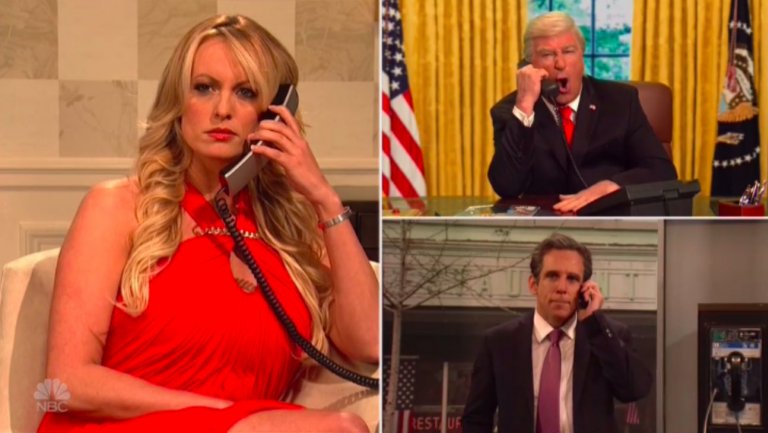 Stormy Daniels Plays Herself in Star-Studded SNL Cold Open