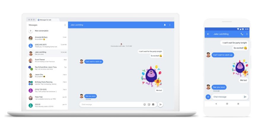 Android Messages will let you send texts from your computer starting today