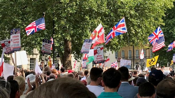 Trump supporters turn out in London a day after protests