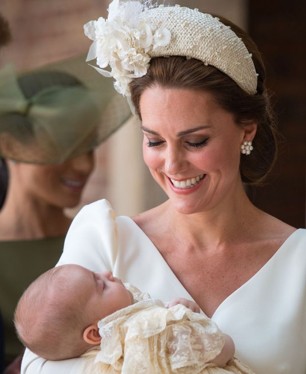 Prince Louis christening: George and Charlotte seen with brother for first time