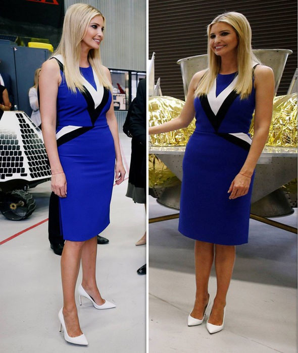 Ivanka Trump STUNS in tight blue dress as she tours intriguing Pittsburgh space facility