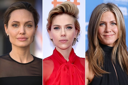 The highest-paid actresses in the world: Johansson, Jolie, Aniston
