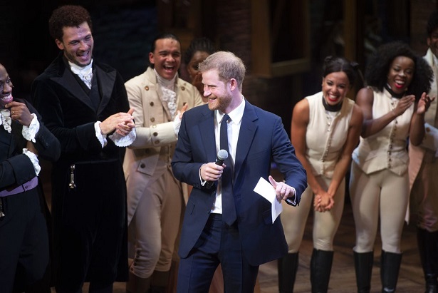 Prince Harry Joins Hamilton Cast Onstage, and Breaks Into Song