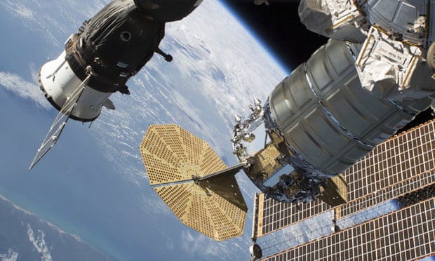 International Space Station crew repair leak in Russian craft