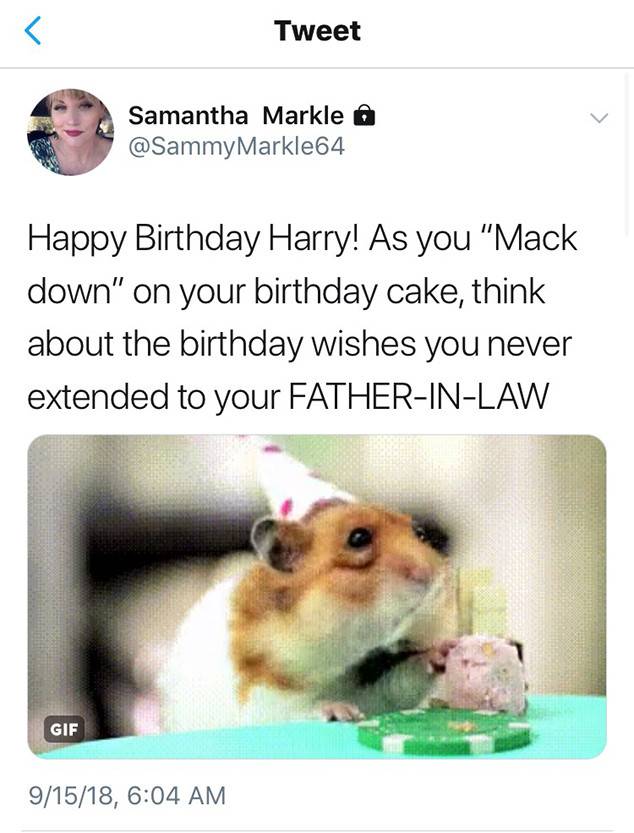 Meghan Markles Half-Sister Samantha Markle Compares Prince Harry to a Hamster in Birthday Tweet