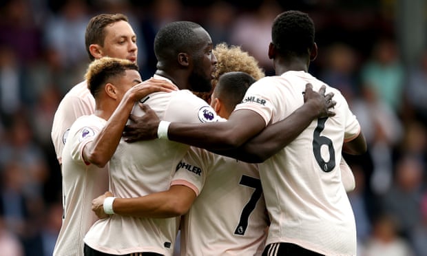 Lukaku double gives Manchester United victory but Rashford sees red at Burnley