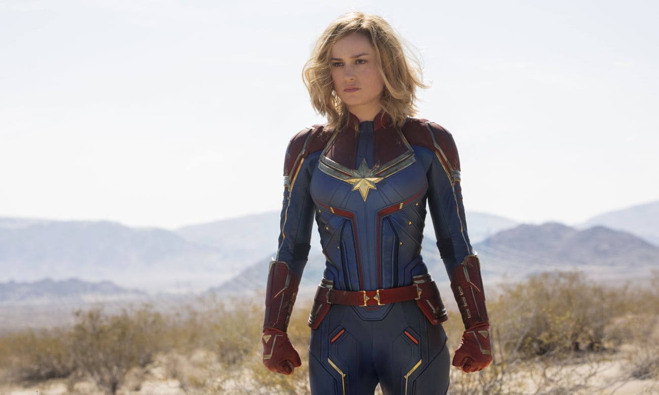 Captain Marvel review – Brie Larson kicks ass across the universe