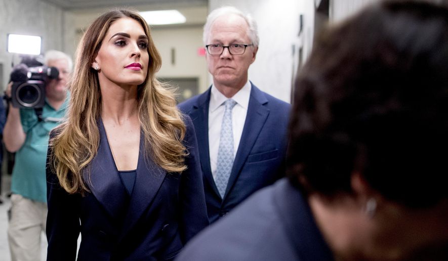 Hope Hicks arrives for closed-door interview with House panel