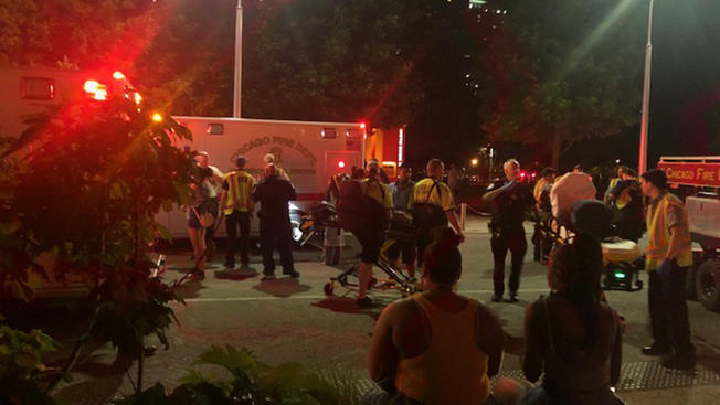 Three stabbed, more than a dozen injured at Navy Pier after Chicago fireworks show, police say