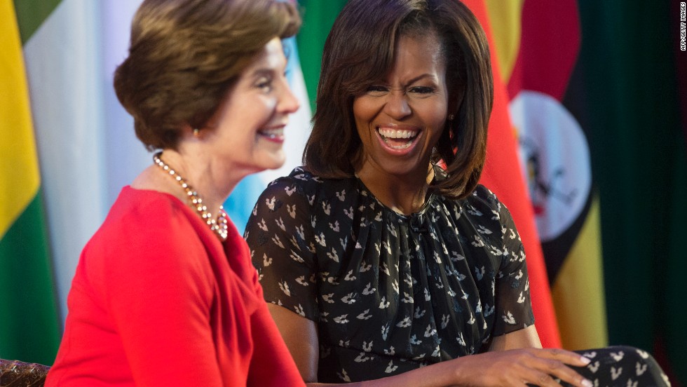 Laura Bush and Michelle Obama share hopeful message on Global Citizen concert special