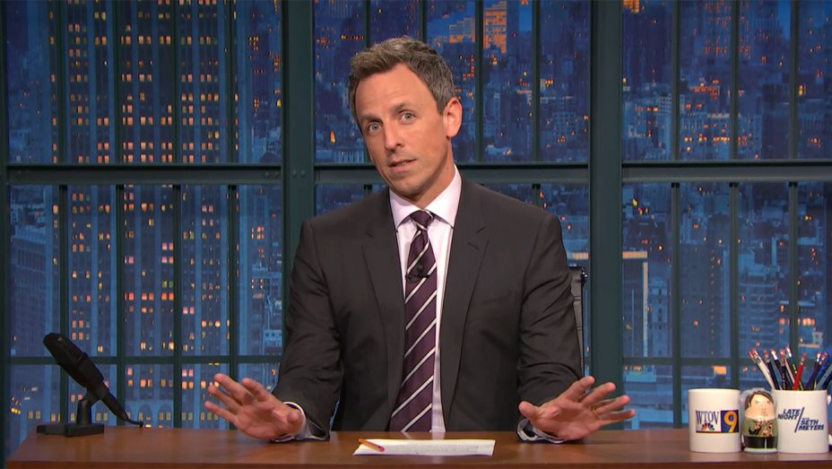Seth Meyers Responds to Eminems Anti-Trump Cypher With Rap of His Own