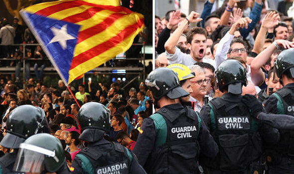 Catalonia referendum: Catalans to ‘declare INDEPENDENCE’ after 90 per cent Yes vote