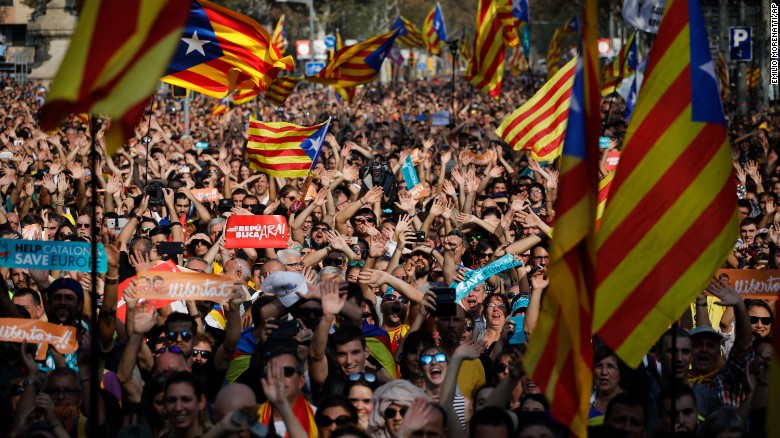 Catalonia government dissolved after declaring independence from Spain