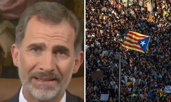 Catalonia Referendum: Spains King Felipe calls independence vote illegal and undemocratic