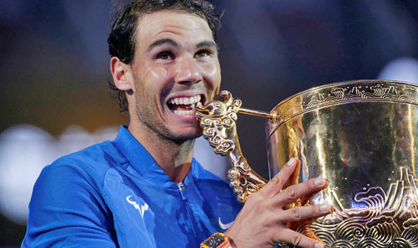 Rafael Nadal gives Nick Kyrgios advice after winning stormy China Open final