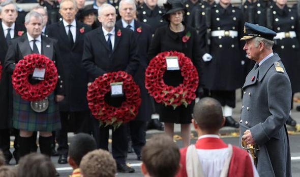 Prince Philip appears to have trouble standing at Remembrance Sunday ceremony