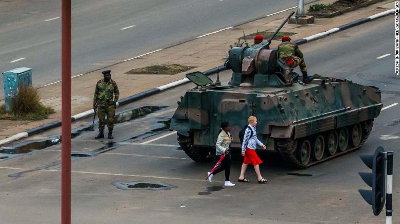 Zimbabwe in turmoil after apparent military coup