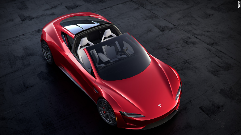 Tesla reveals semi-truck and new sports car