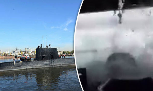 Terrifying video shows 26ft waves lash rescue boats searching for missing submarine crew
