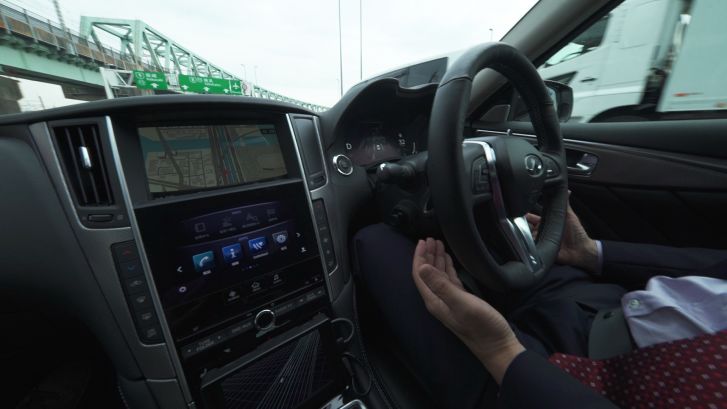 Japans latest driverless car hits the Tokyo highway