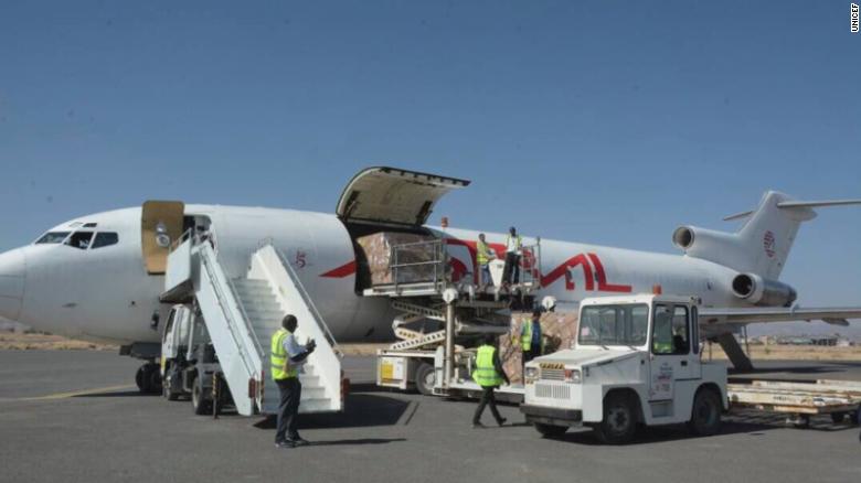 Vaccines and aid workers arrive in Yemen after blockade