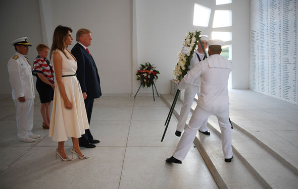 Donald Trump Asia tour: Melania Trump STUNS in chic white dress in Hawaii