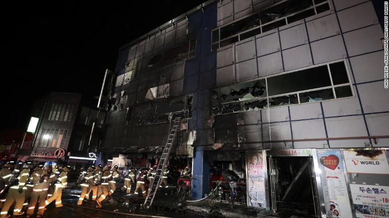 South Korea fire: 29 killed as flames rip through Jecheon building