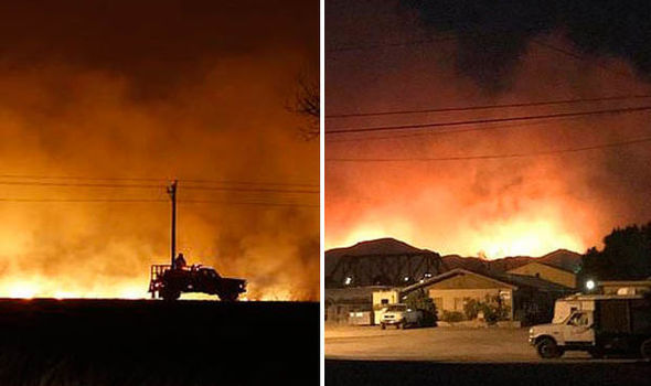 California wildfire: One dead as Santa Ana winds spread blaze through Ventura County