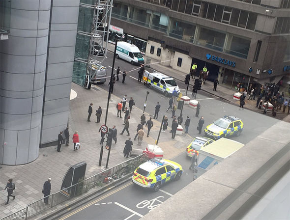 City of London on lockdown in terror alert - police close Moorgate and Liverpool Street
