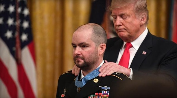Trump presents Medal of Honor to Army medic Staff Sgt. Ronald Shurer