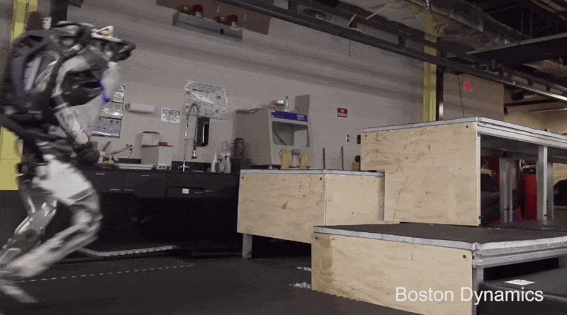 Watch Boston Dynamics humanoid robot leap up massive steps like its nothing