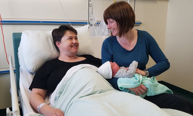 Ruth Davidson gives birth to baby boy