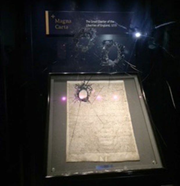 Man arrested for trying to steal Magna Carta
