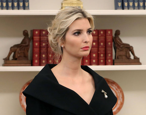 Ivanka Trump looks solemn as she listens in on Donald meeting after UN ambassador resigns