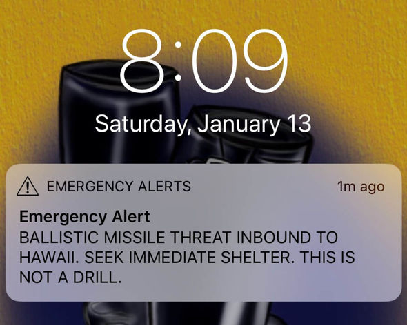 WATCH: Moment TV is interrupted as Hawaii is told to STAY INDOORS in missile warning