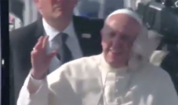 Pope ATTACKED: Shocking moment object hits Francis in face in Chile backlash
