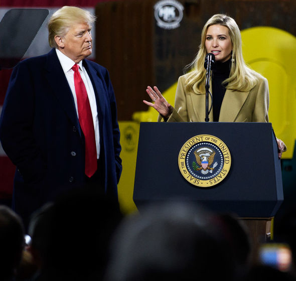 Ivanka Trump channels step-mother Melania in Pennsylvania with father Donald
